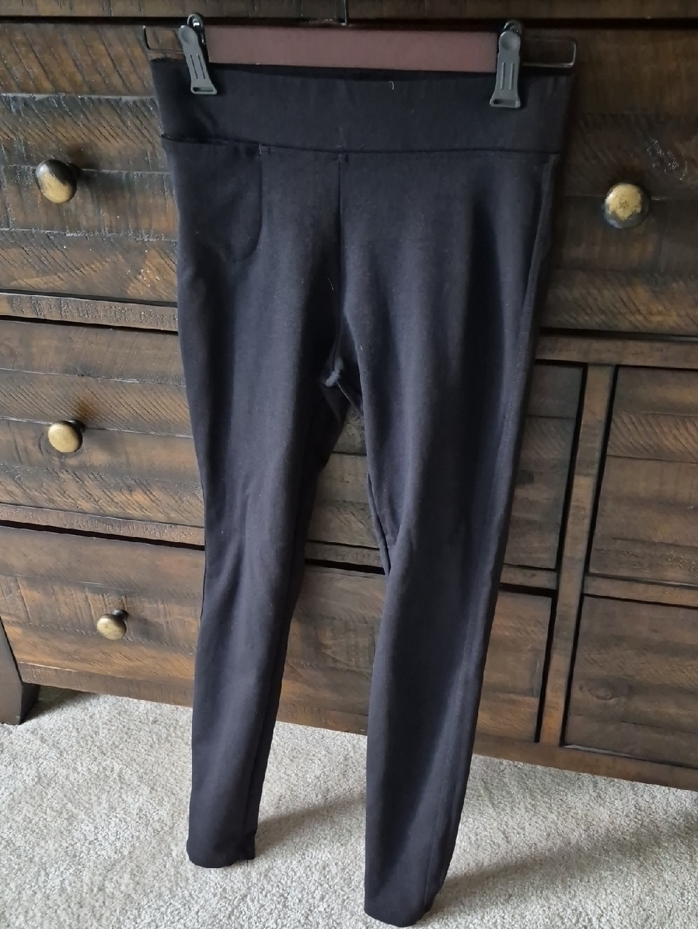 American Giant Women's Black High-Waist Leggings Size 2